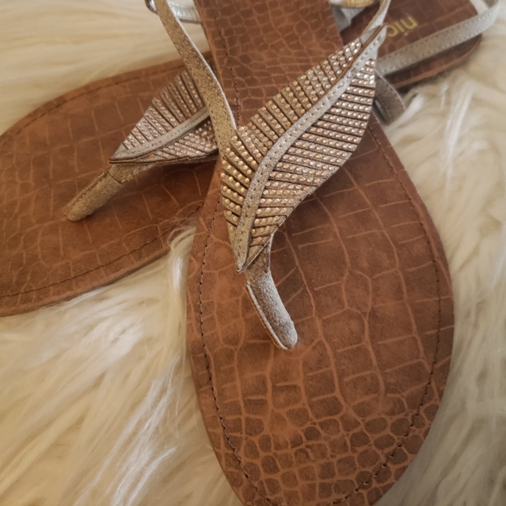 Nicole size 8 vegan sandals